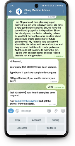 Send your Health Query