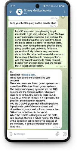 Receive medical advice